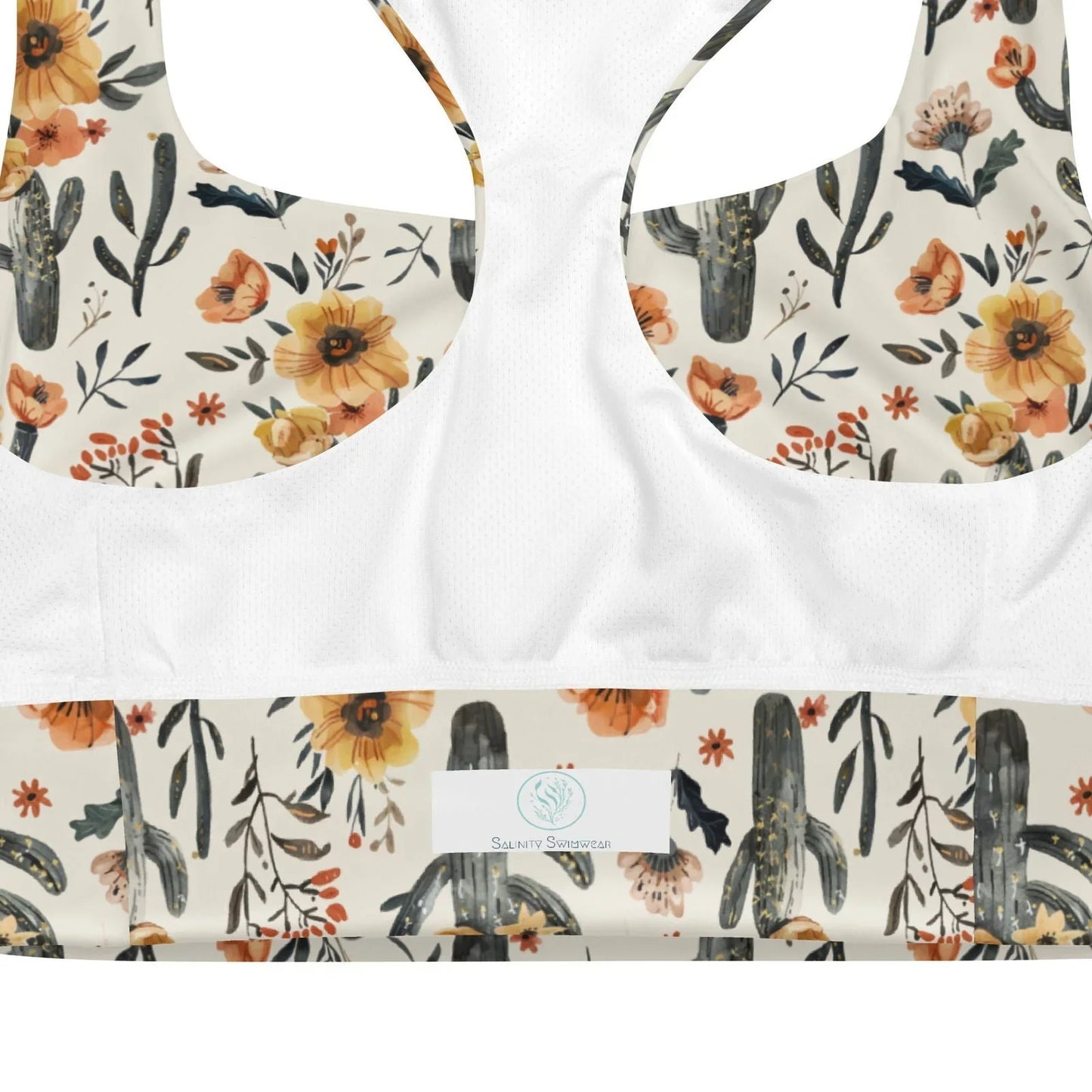 Cactus Sunflower Eco Sports Bra Top -