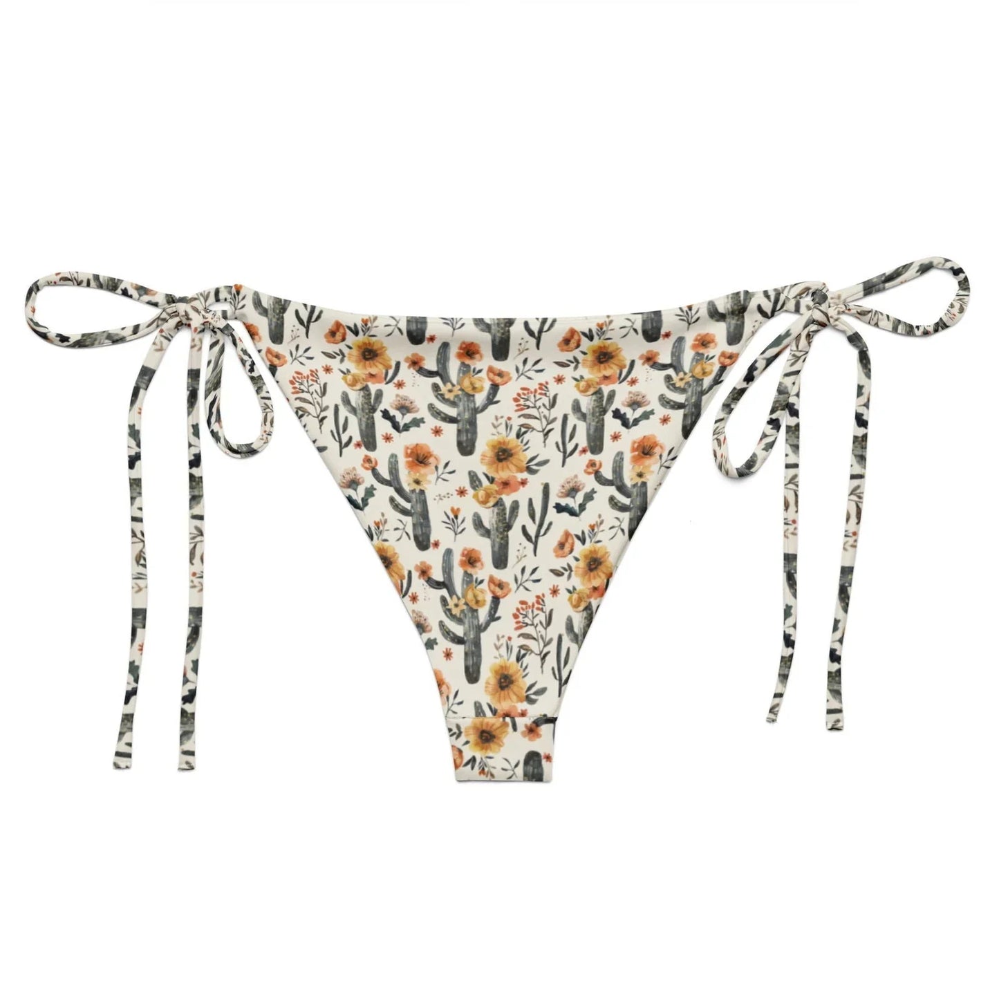 Cactus Sunflower Eco String Bikini Bottom -