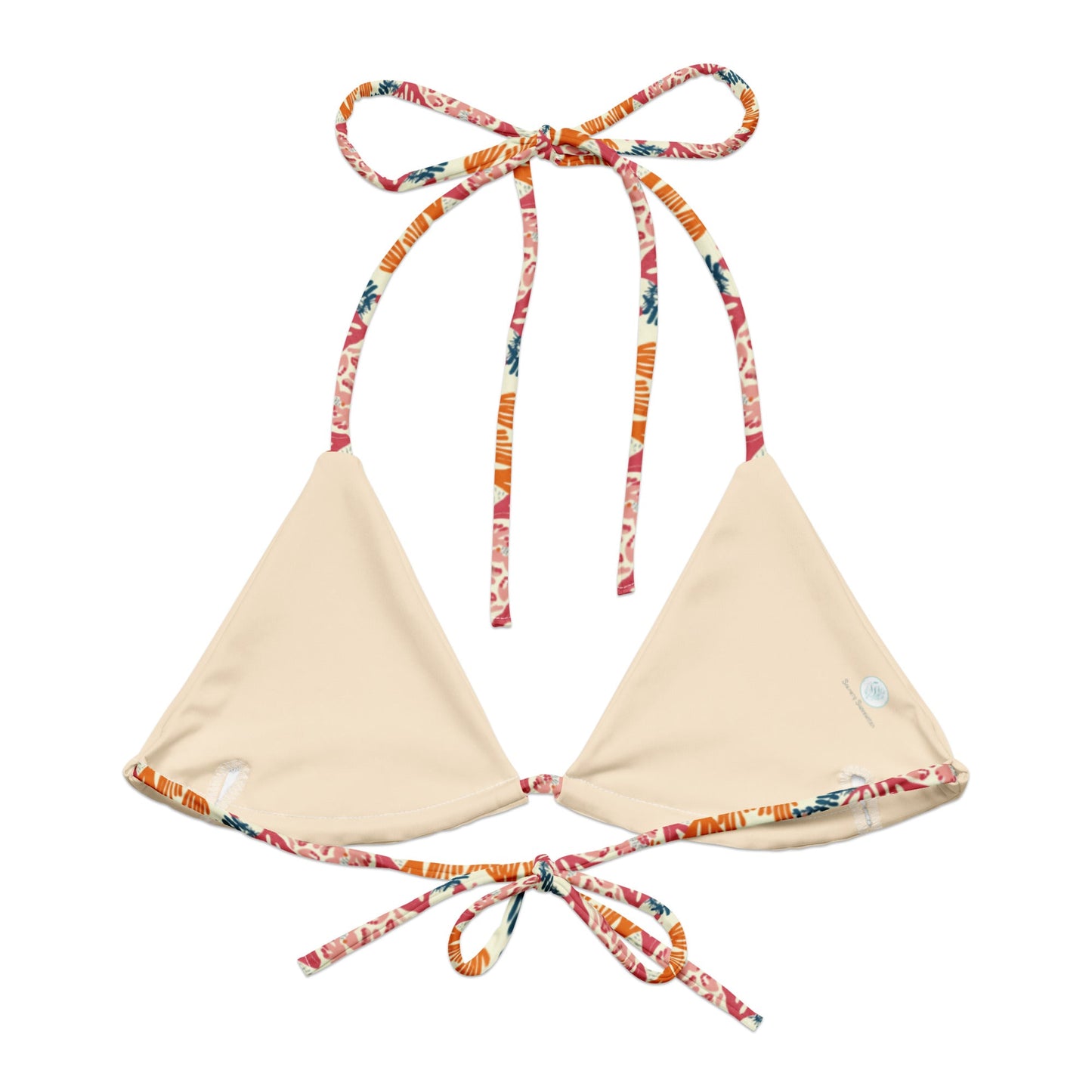Coral Reef Eco String Bikini Top -