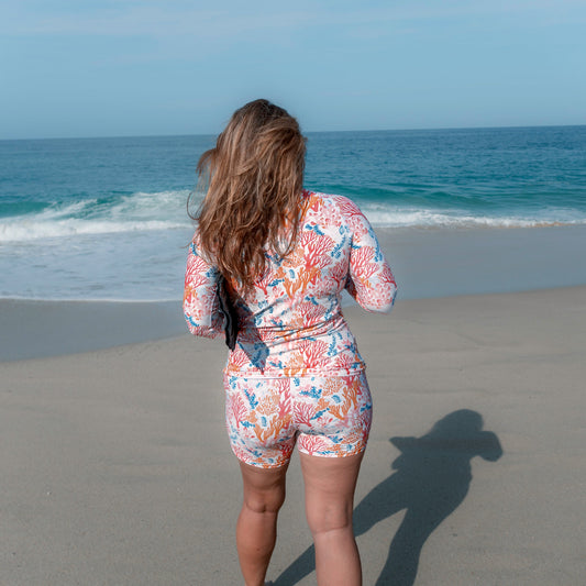 Coral Reef Women's Rash Guard - Salinity Swimwear