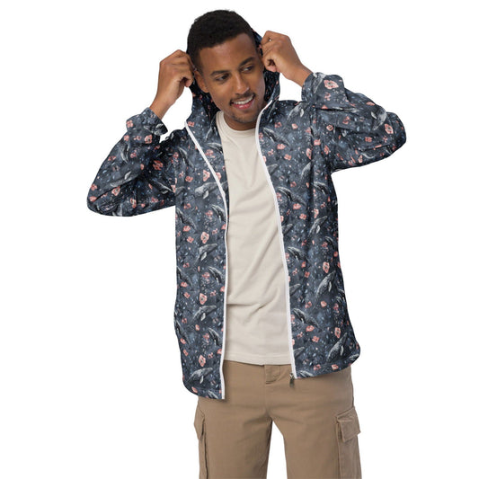 Dusky Gray Whale Men’s windbreaker -