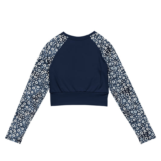 Eagle Ray Spots Eco Cropped Rash Guard Solid -