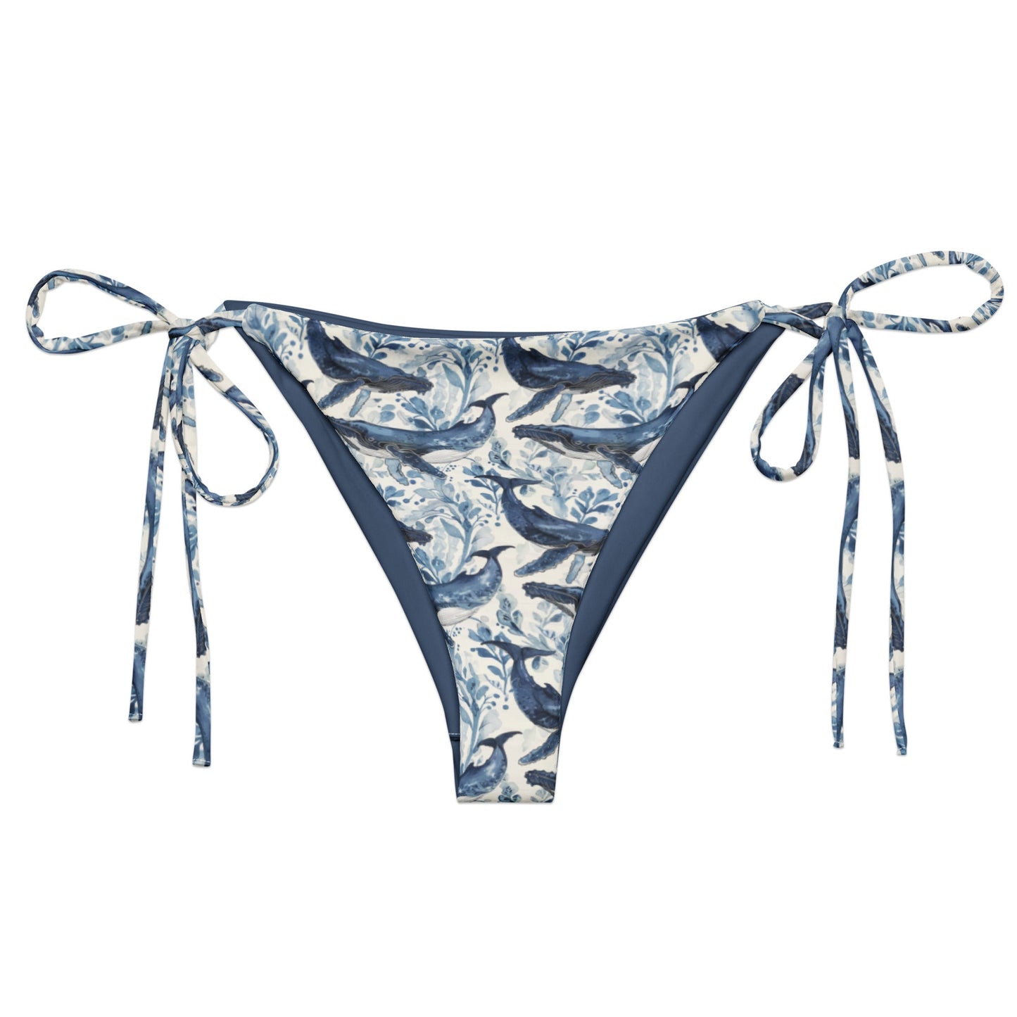 Humpback Whale Song Eco String Bikini Bottom -