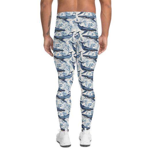 Humpback Whale Song Men's Swim Leggings -