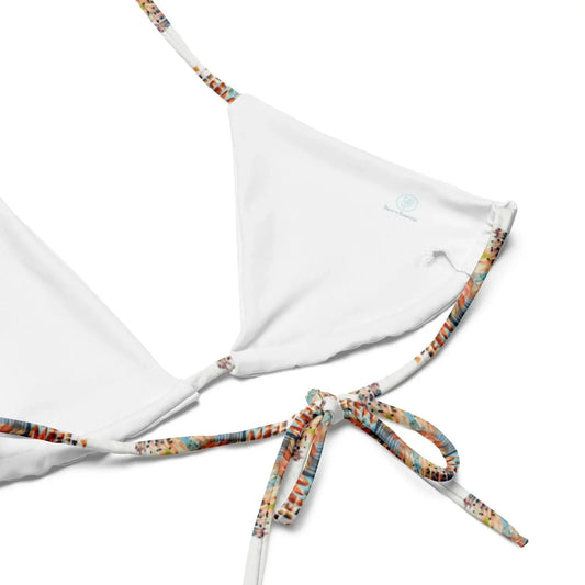 Invasive Lionfish Eco String Bikini Top - Salinity Swimwear