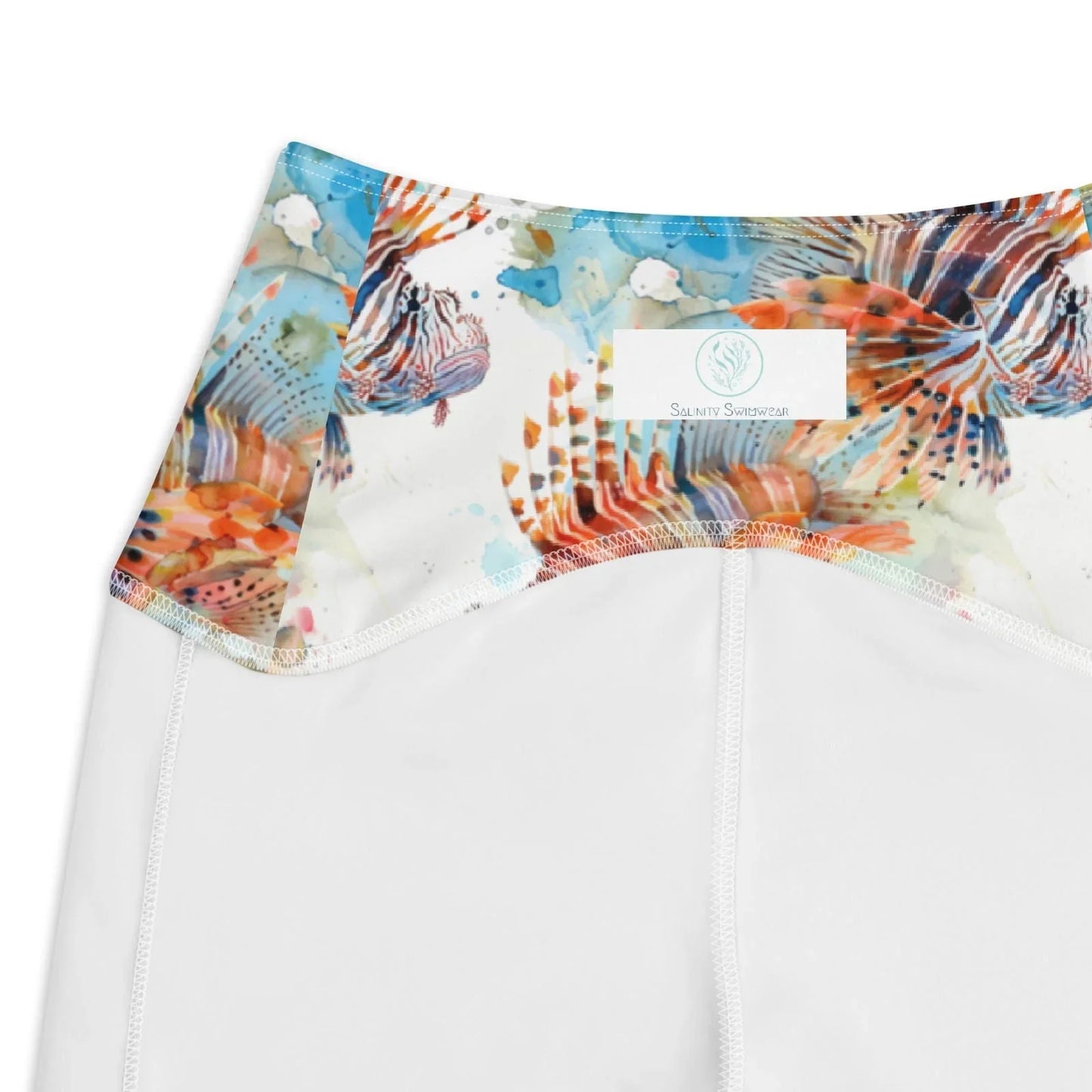Invasive Lionfish Eco Swim Leggings With Pockets -