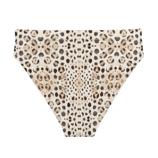 Leopard Shark Eco High-Waisted Bikini Bottom - Salinity Swimwear