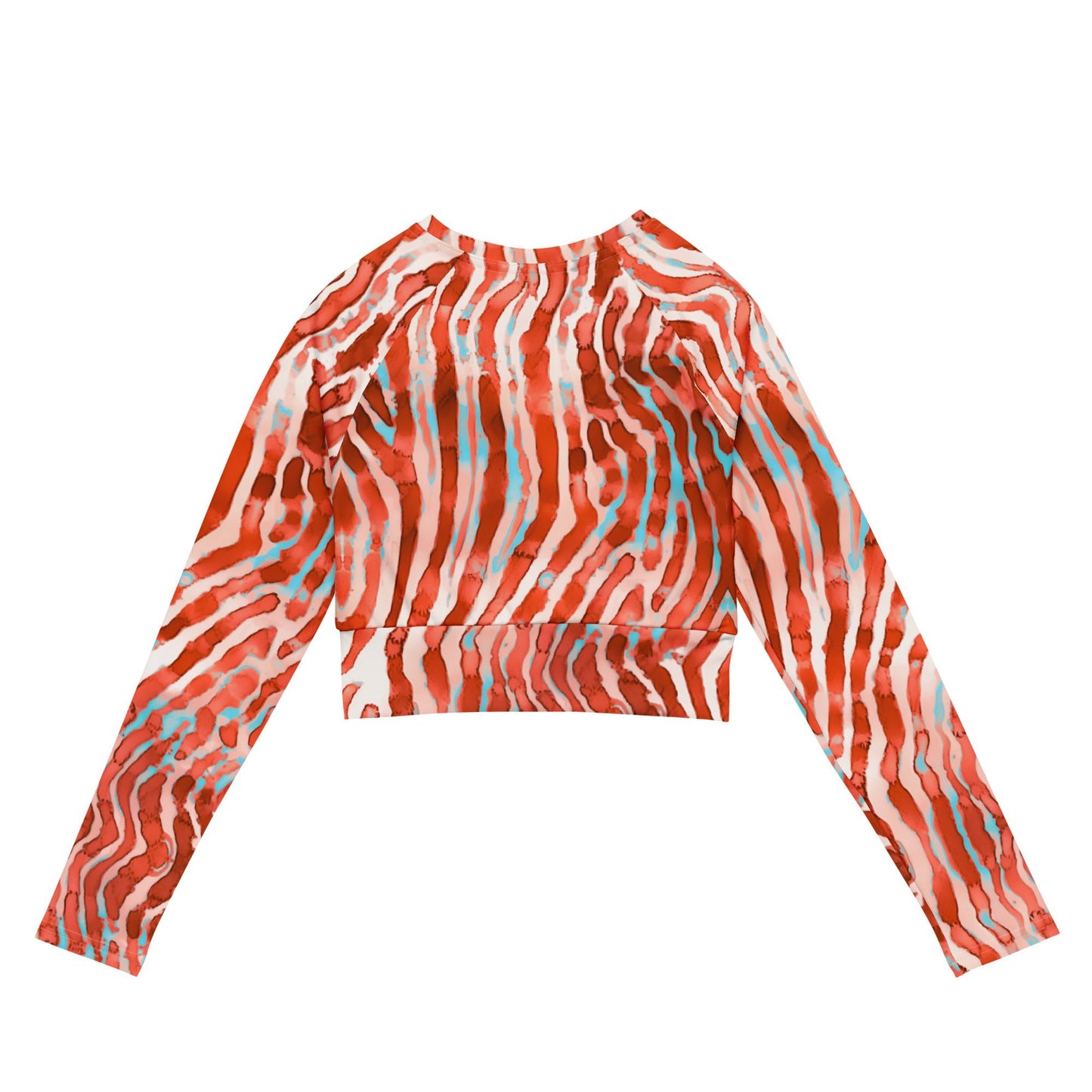 Lionfish Stripes Eco Cropped Rash Guard -