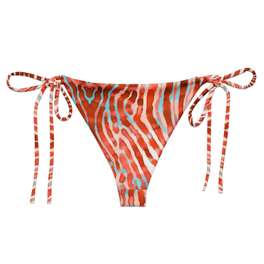 Lionfish Stripes Eco String Bikini Bottom - Salinity Swimwear