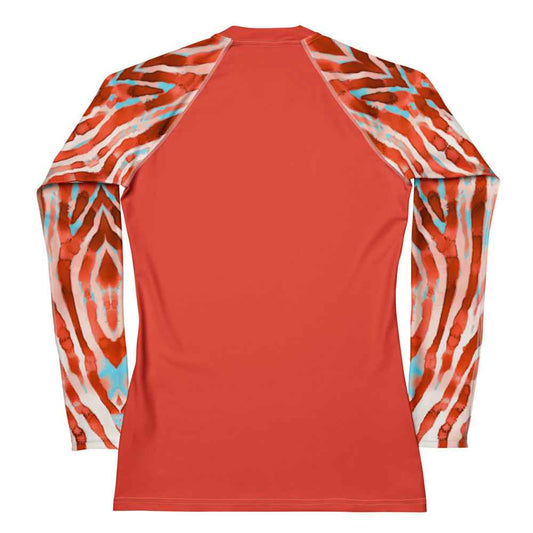 Lionfish Stripes Women's Rash Guard Solid -