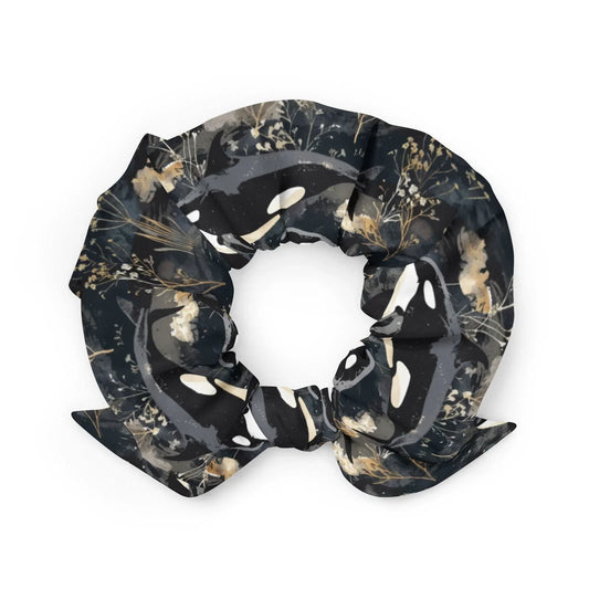 Midnight Orca Eco-Scrunchie -