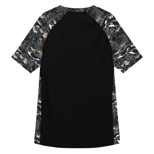 Midnight Orca Men’s Short Sleeve Swim Shirt -