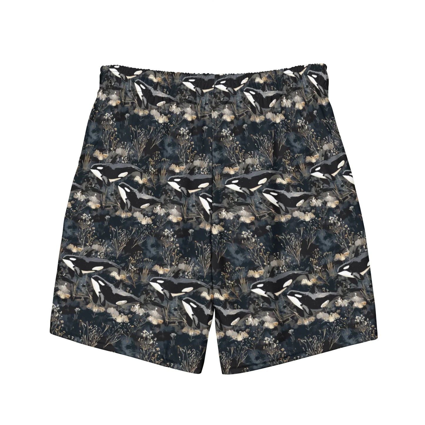 Midnight Orca Men's Swim Trunks -