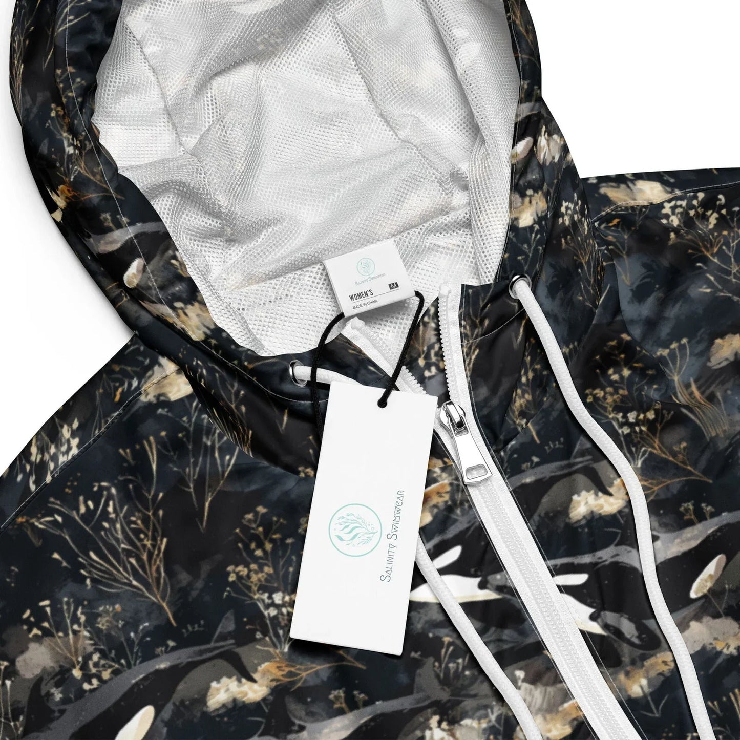 Midnight Orca Women’s cropped Windbreaker -
