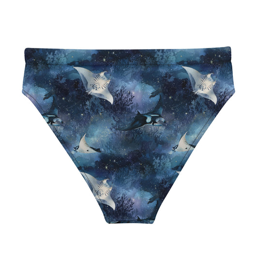 Moonlight Manta Eco High-Waisted Bikini Bottom - Salinity Swimwear