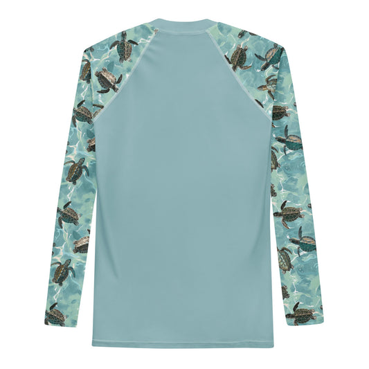Oceanic Sea Turtle Men's Rash Guard - Salinity Swimwear