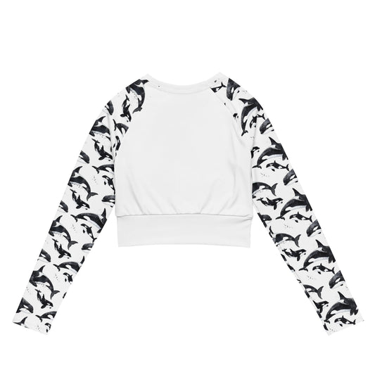 Orca Pod Eco Cropped Rash Guard Solid -