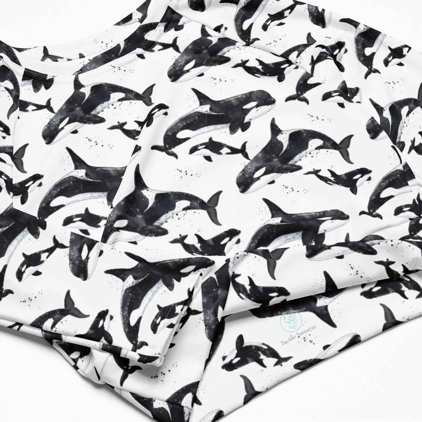 Orca Pod Eco Cropped Rash Guard -