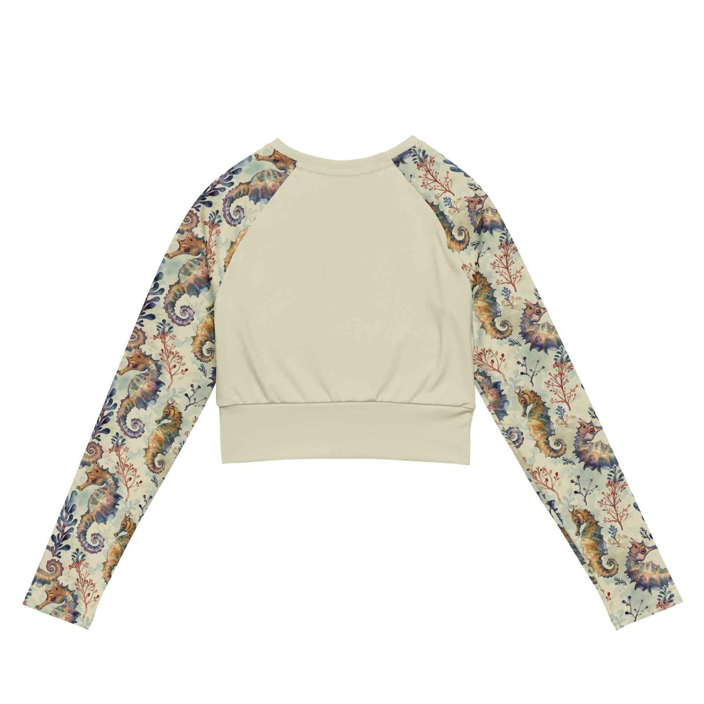 Seahorse Haven Eco Cropped Rash Guard Solid -