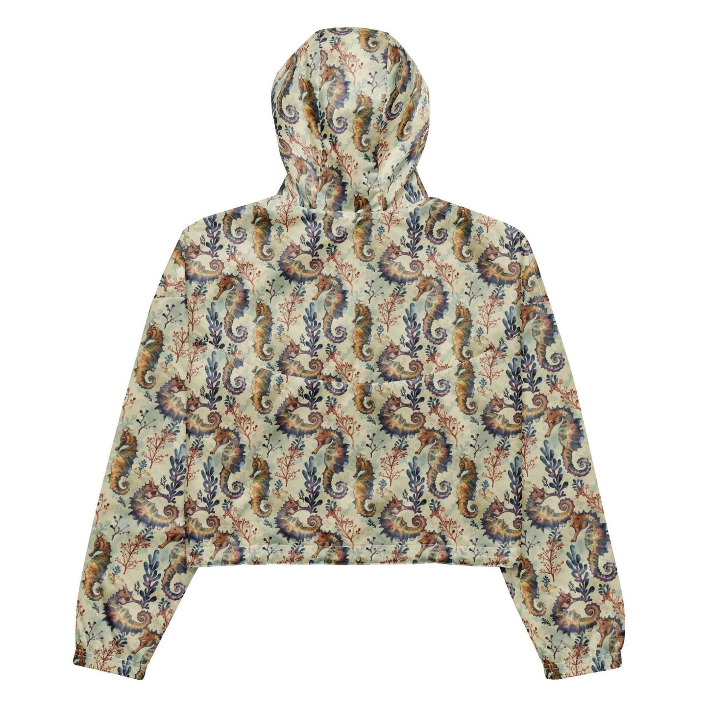 Seahorse Haven Women’s cropped Windbreaker -