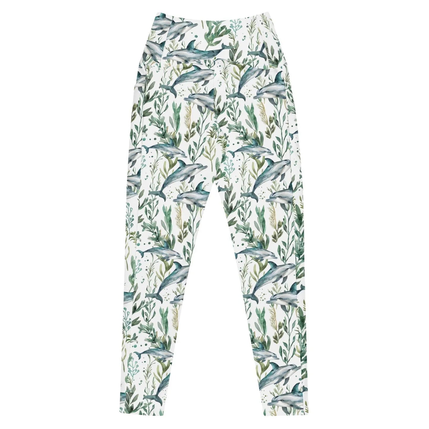 Seascape Dolphin Eco Swim Leggings With Pockets -
