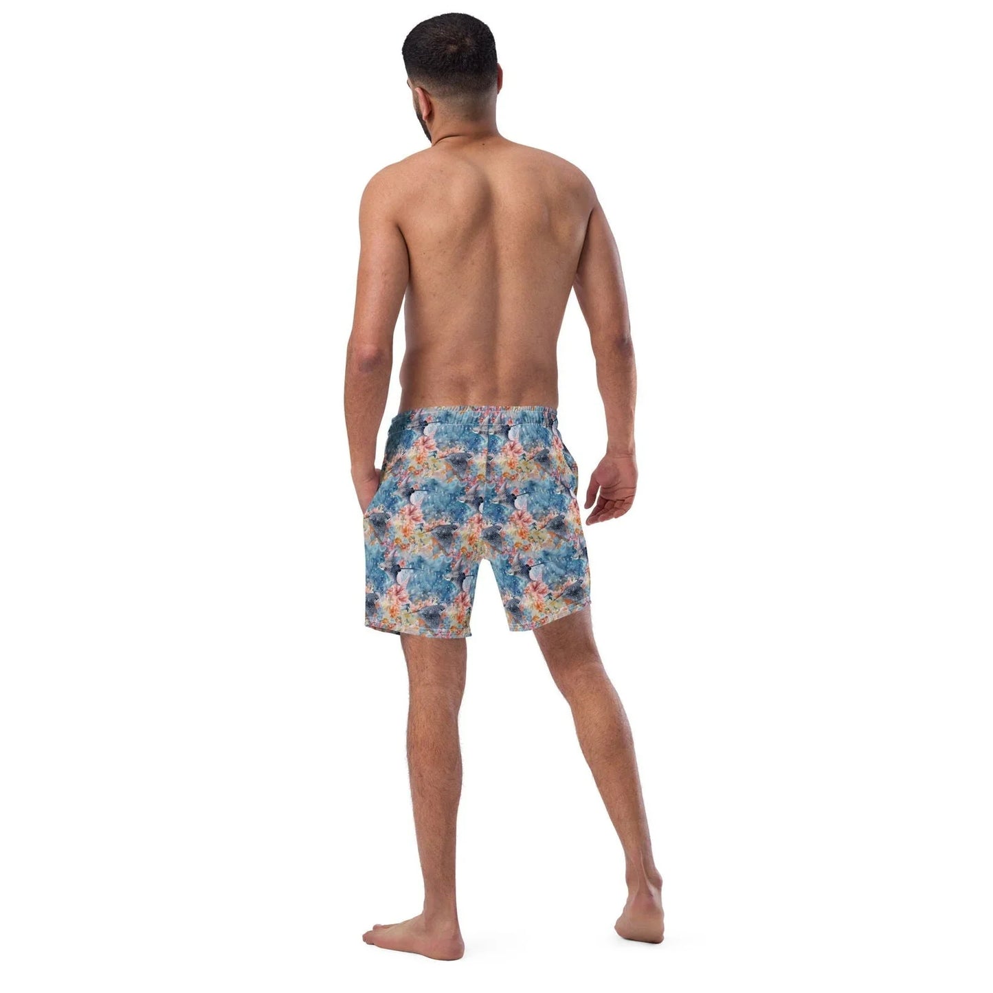 Spotted Eagle Ray Men's Swim Trunks -