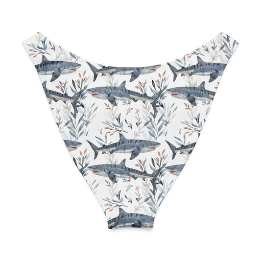 Tiger Shark Bloom Eco High-Leg Cheeky Bikini Bottom -