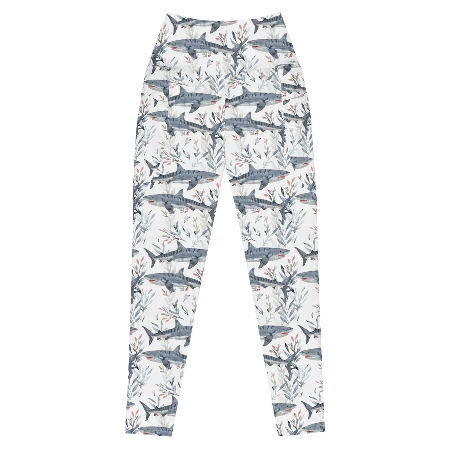 Tiger Shark Bloom Eco Swim Leggings With Pockets -
