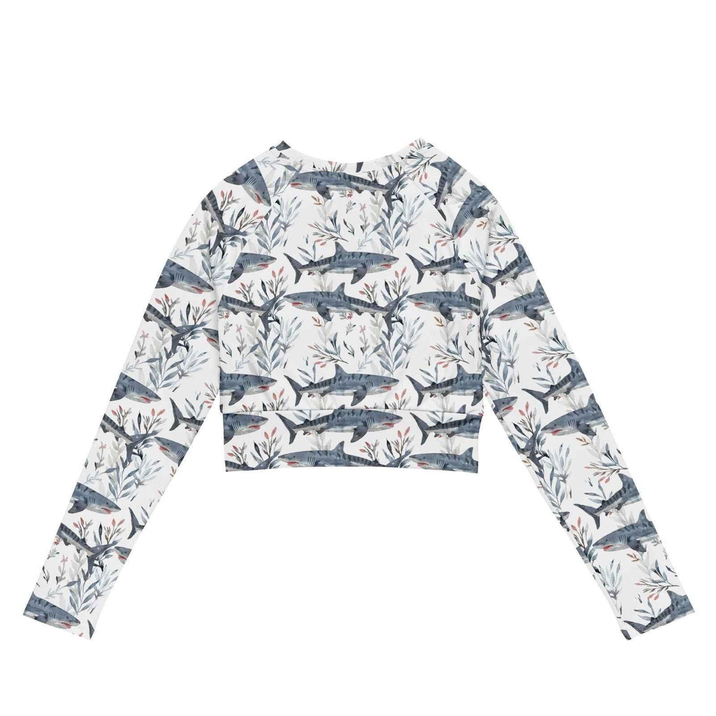 Tiger Shark Bloom Eco Cropped Rash Guard -