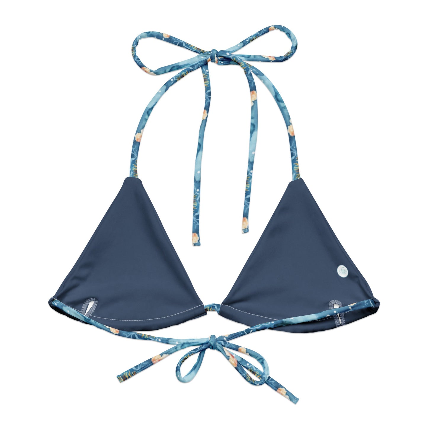 Tropical Reef Fish Eco String Bikini Top -