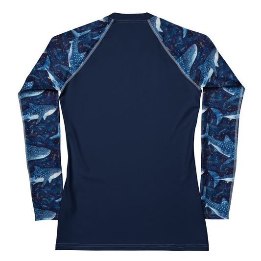 Whale Shark Dream Women's Rash Guard Solid -