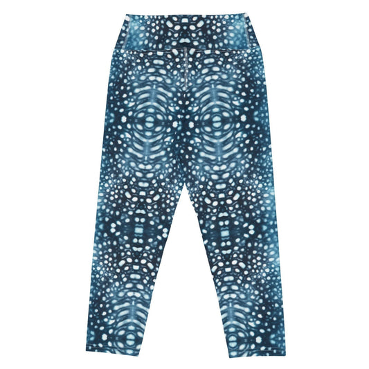 Whale Shark Mosaic Capri Swim Leggings -