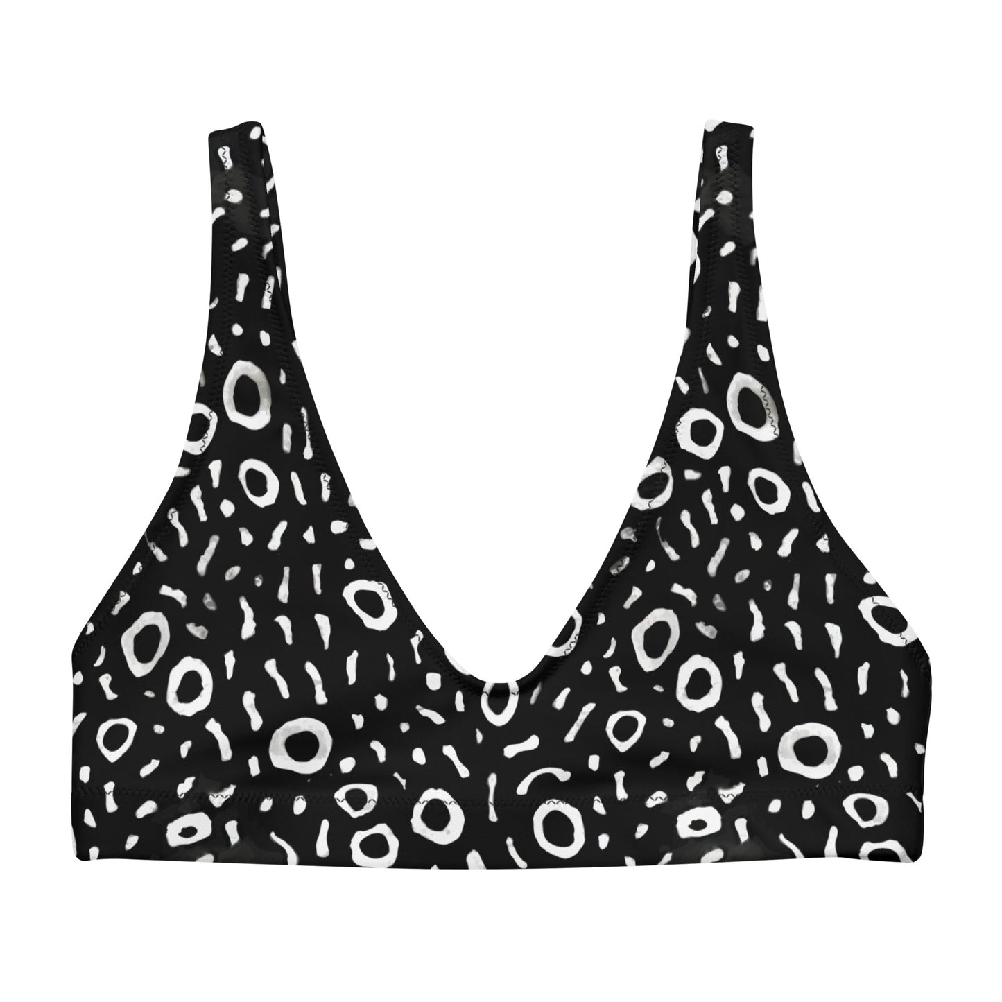 Whale Shark Mosaic Eco Bikini Top -