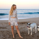 Ocean Animal Print 4" Dive Shorts