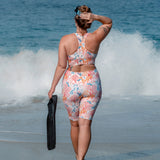 Coral Reef 8" Inch Swim Shorts -  - ["coral","Coral Reef","Short","women"]