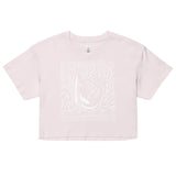 Block Print Whale Women’s Crop Top -  - ["T","women"]