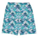 Mermaid Scales Collection 4" Inch Dive Shorts -  - ["Blue Lagoon Mermaid","mermaid","Short","women"]