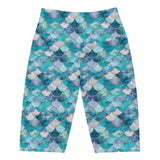 Mermaid Scales Collection 8" Inch Dive Shorts -  - ["Blue Lagoon Mermaid","mermaid","Short","women"]