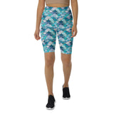 Mermaid Scales Collection 8" Inch Dive Shorts -  - ["Blue Lagoon Mermaid","mermaid","Short","women"]