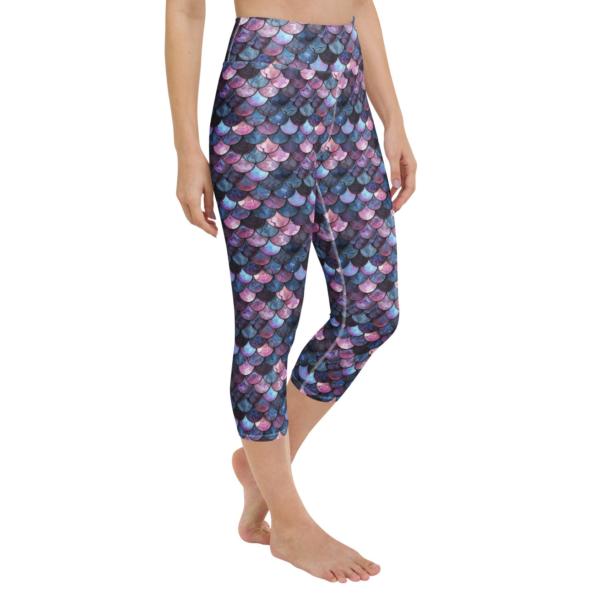Mermaid Scales Collection Capri Swim Leggings - 