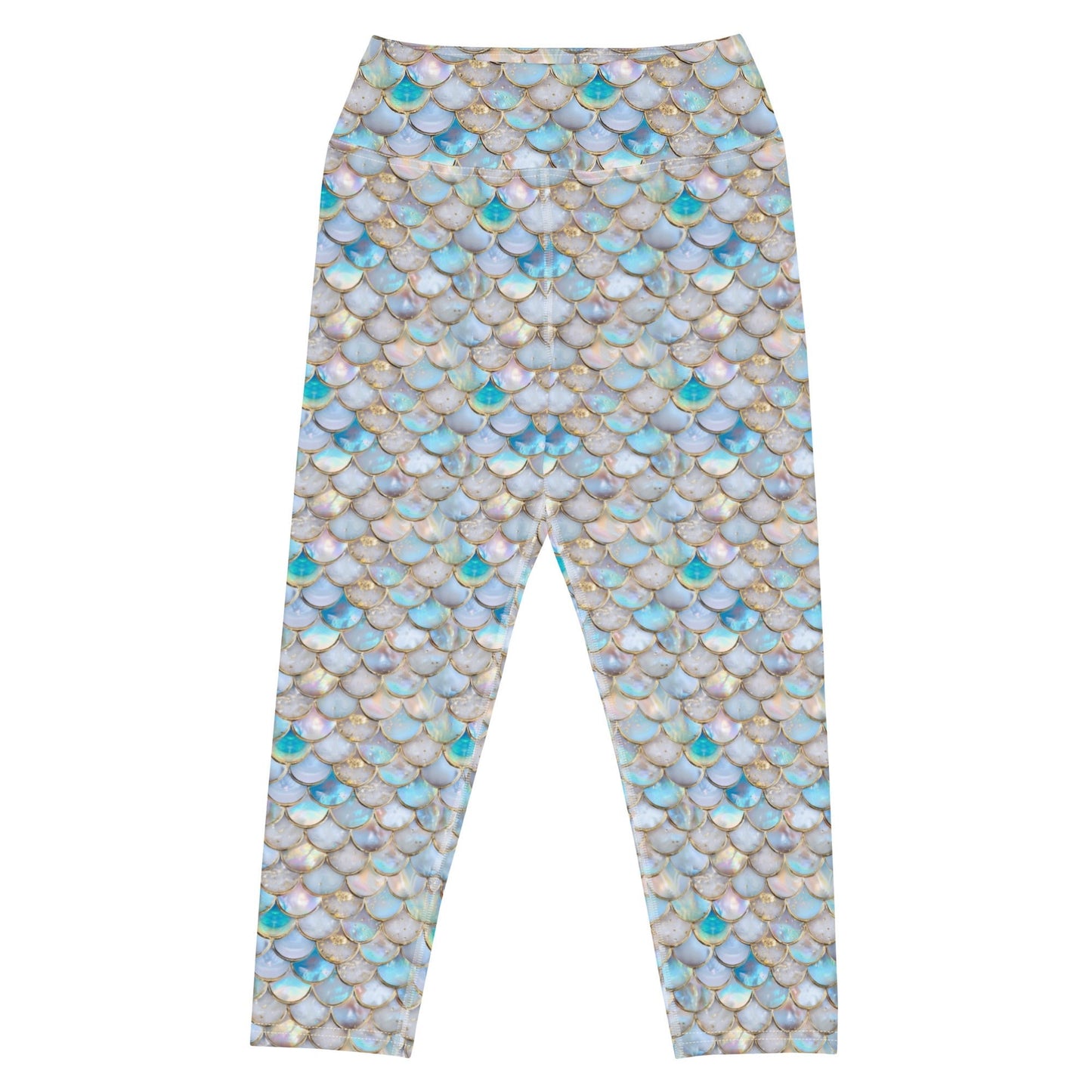 Mermaid Scales Collection Capri Swim Leggings - 