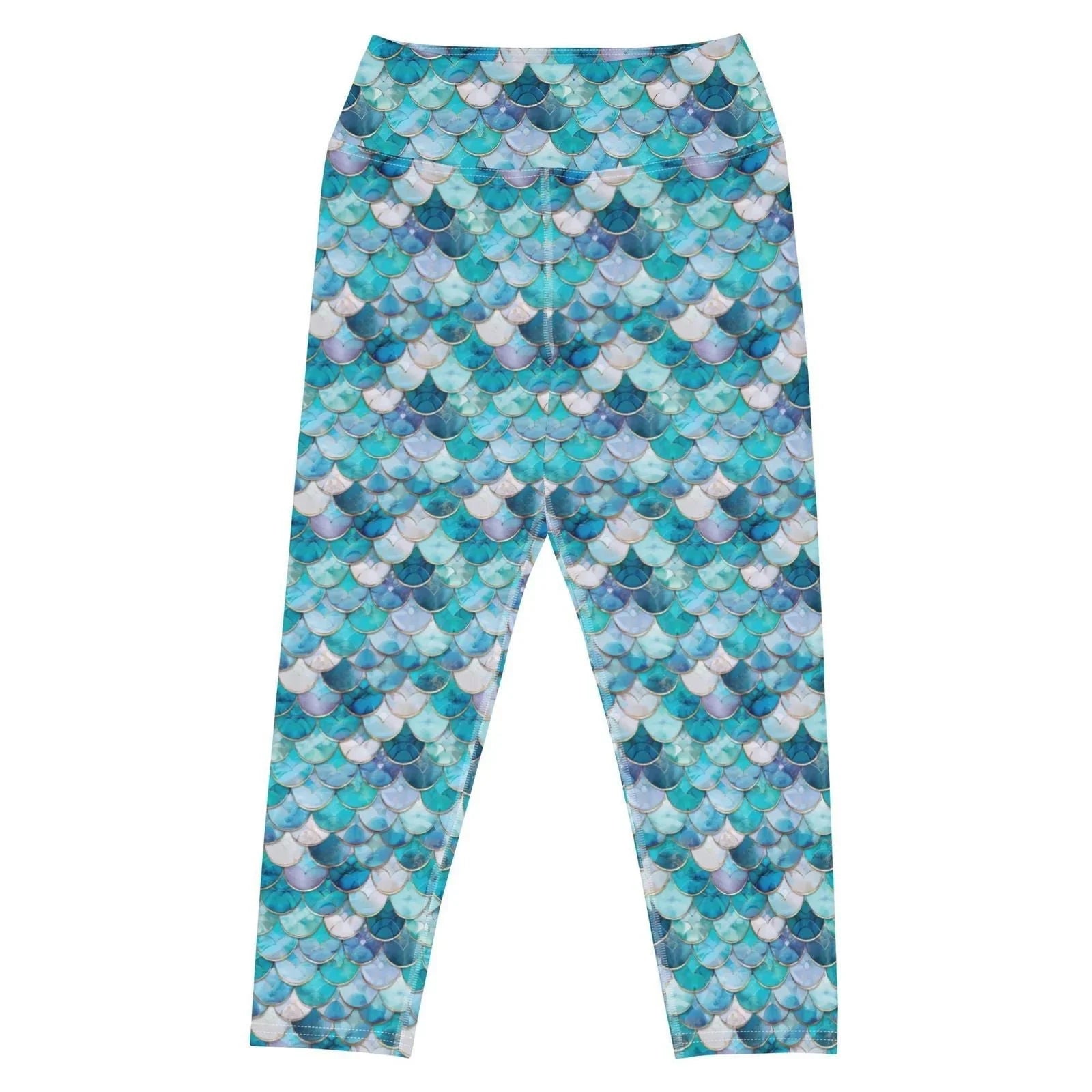 Mermaid Scales Collection Capri Swim Leggings - 