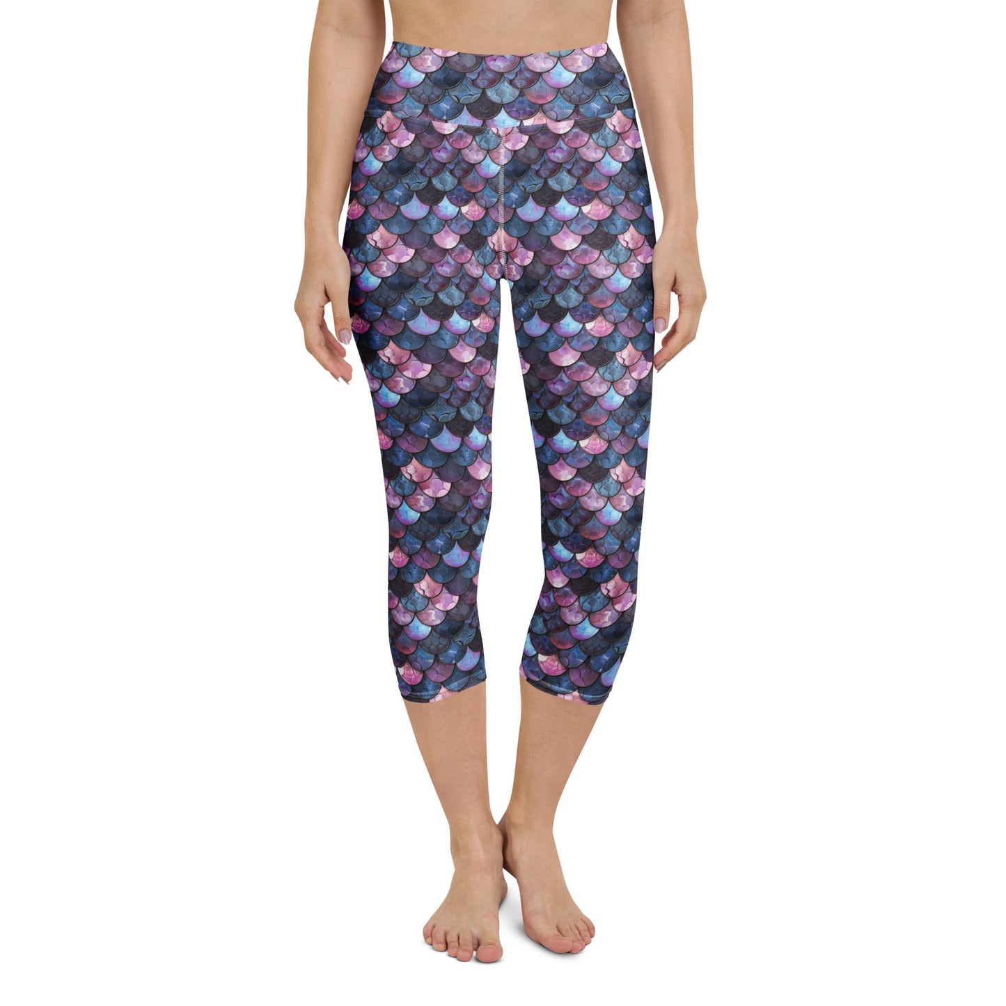 Mermaid Scales Collection Capri Swim Leggings - 