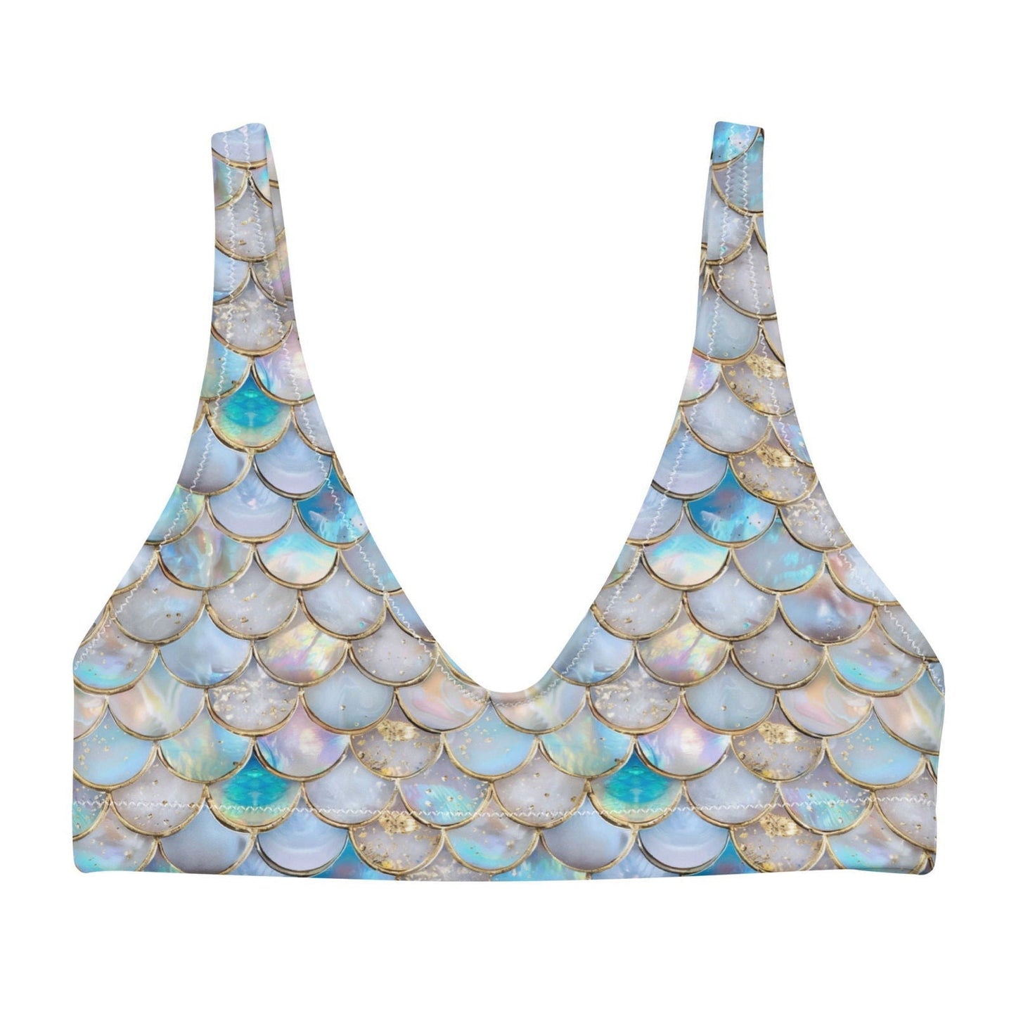 Aurora Opal Mermaid Eco Bikini Top - 