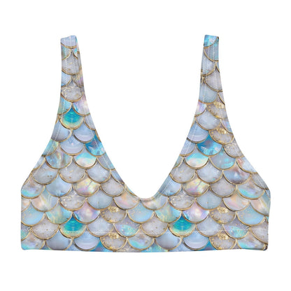 Aurora Opal Mermaid Eco Bikini Top - 