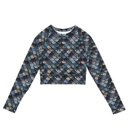 Mermaid Scales Collection Eco Cropped Rash Guard - 