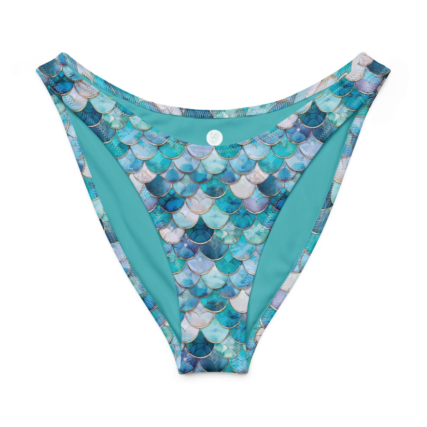 Mermaid Scales Collection Eco High-Leg Cheeky Bikini Bottom - 