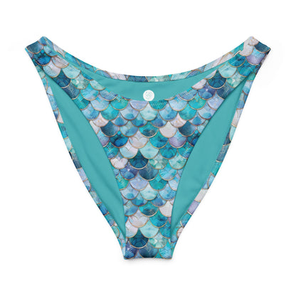 Mermaid Scales Collection Eco High-Leg Cheeky Bikini Bottom - 