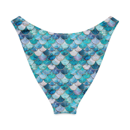 Mermaid Scales Collection Eco High-Leg Cheeky Bikini Bottom - 