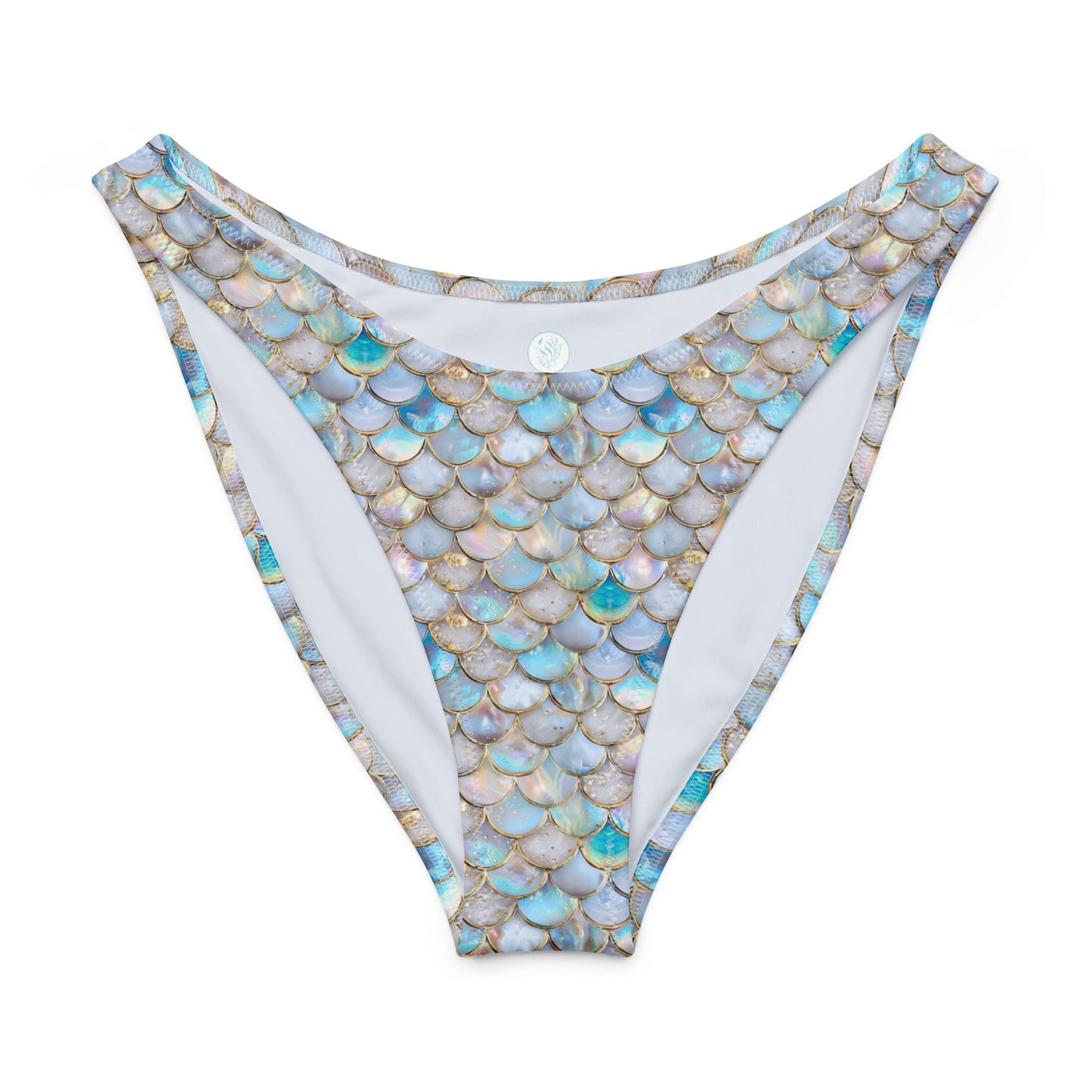 Mermaid Scales Collection Eco High-Leg Cheeky Bikini Bottom - 